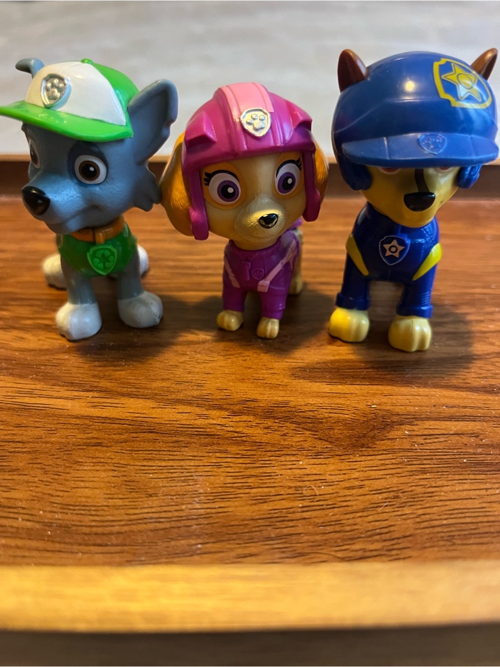 Paw Patrol Three-Pack Mini Figures in Blue, Pink & Green